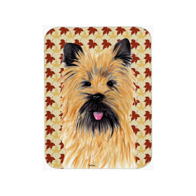 Planche à découper en verre à l’or urban home cairn terrier