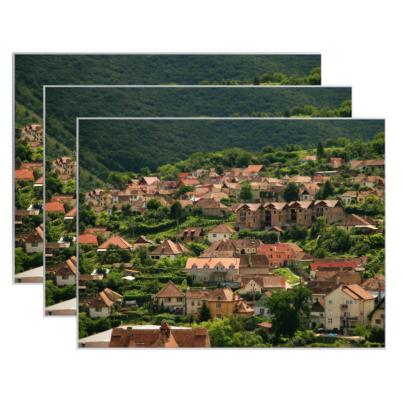 Cadre photo Ariaan, Argent, 18 po x 24 po, 3 cadres