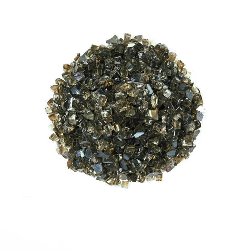 Verre à feu trempé pour foyers et foyers (sac de 20 lb), 0.5", Ombre du canyon