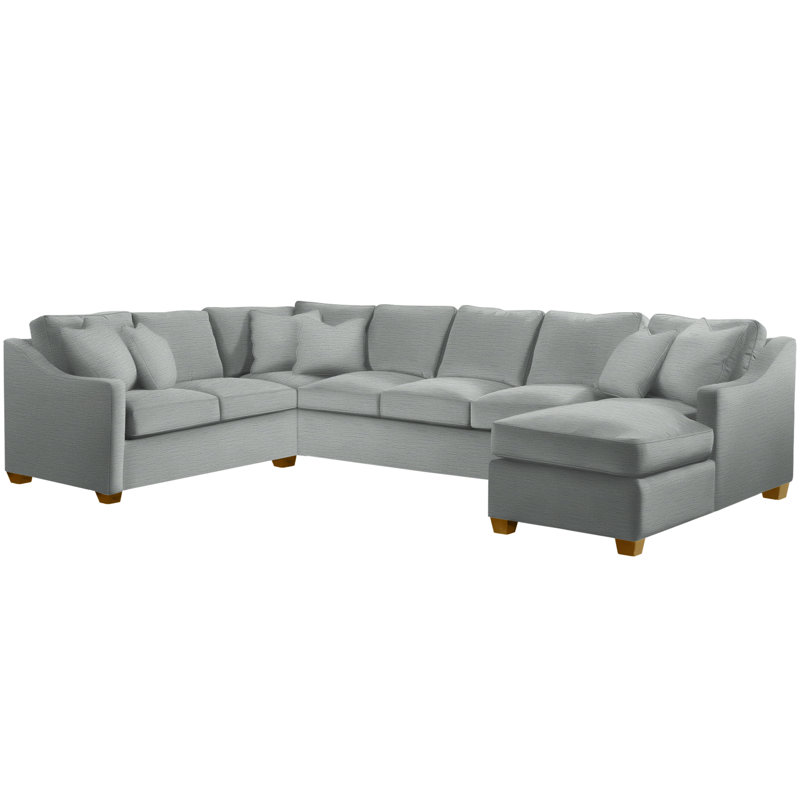 Oliver Sectional, Havana, Right Hand Facing, Gray Sugar Performance; 0863-84