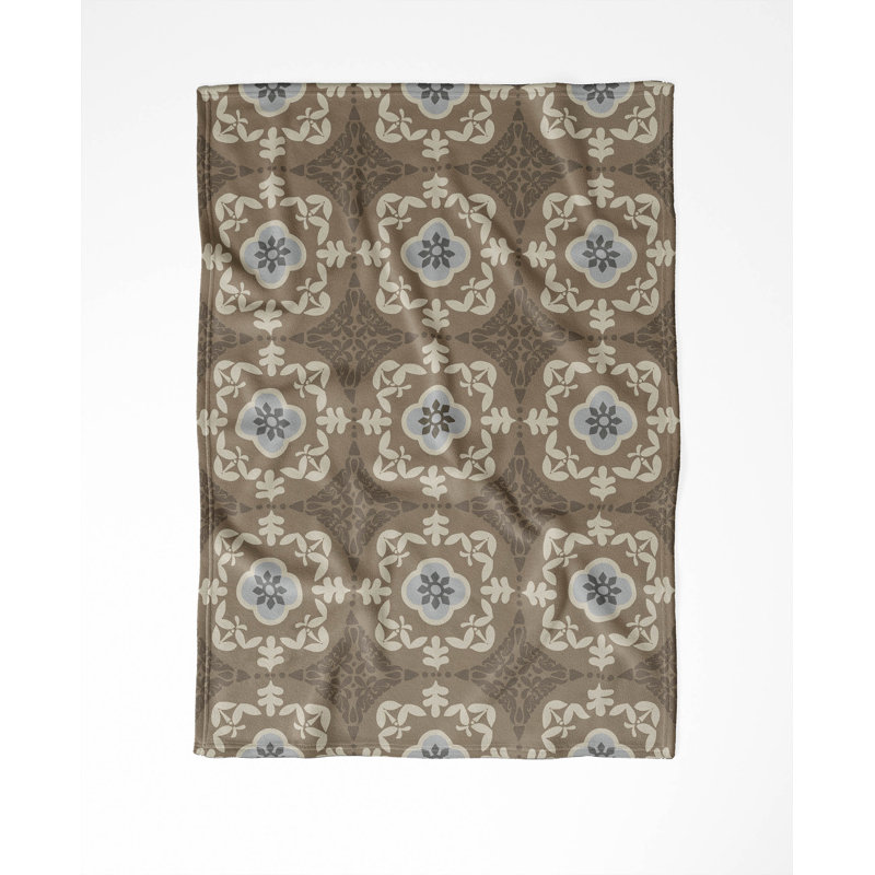 Couverture légère en velours Edan, 60" L x 50" W, Brown