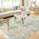 Abstract Machine Washable Area Rug Low Pile Non Slip Modern Rug Foldable Stain Resistant Carpet for Living Room Bedroom Indoor Ultra Thin Mat