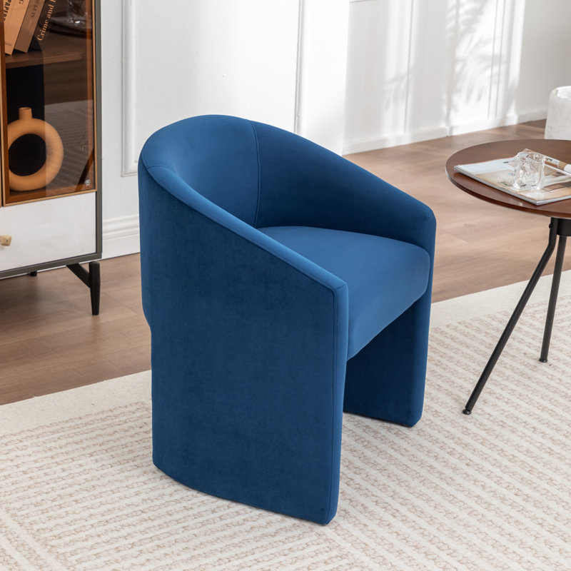 Halley Velvet Upholstered Dining Chair, Marine