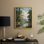 «Vintage Landscape CXCV III», reproduction encadrée - bois massif
