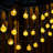0.1' Outdoor LED Solar Powered 30 - Bulb Globe String Light-529746142