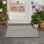 Tapis intérieur / extérieur ivoire / gris anthracite Leia