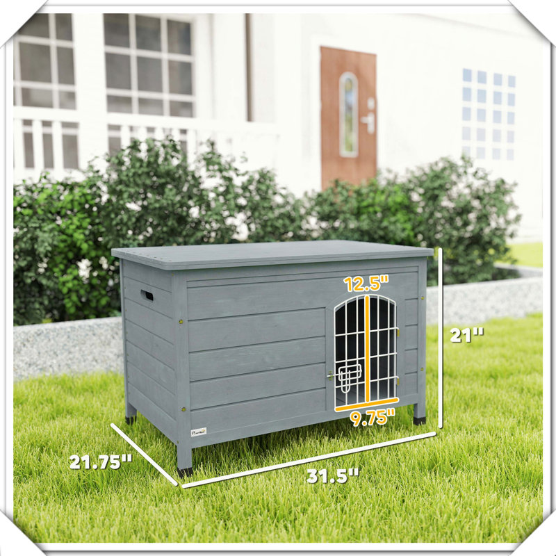 Cage pour chien avec niche verrouillable