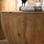 Table basse rétro 2 - conception de seau. Bois de sapin Compartiment de rangement. Capacité de charge de 220 lb. Pas d'assemblage. Nettoyage simple à l'huile antique. Abat-jour naturel en forme rétro 2 pièces. Fabrication.