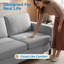 6 Seater Corduroy Sofa-303591762