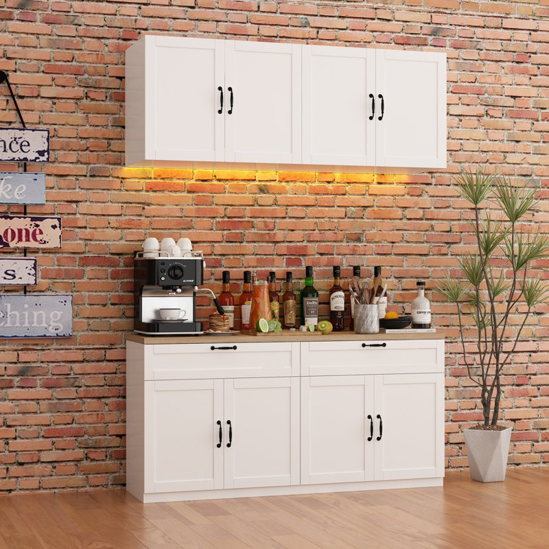 Armoire de garage fendue avec tiroir