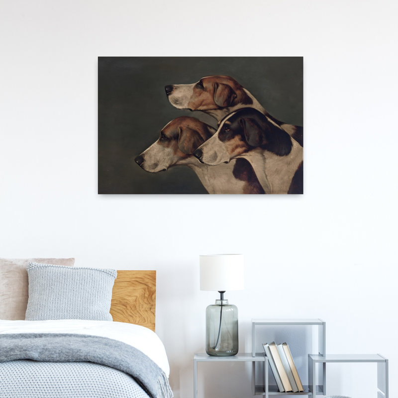 «Noble Hound Portrait», impression élégante de portrait de chien rétro classique, H 24 po x l 36 po