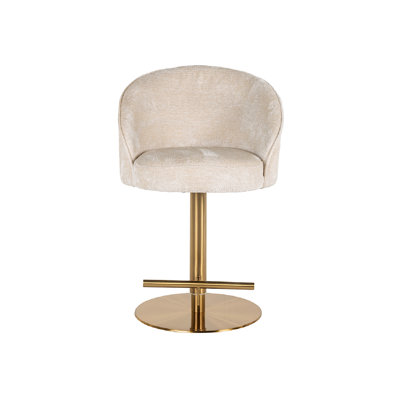 Zabi Swivel Upholstered Adjustable Height Counter Stool