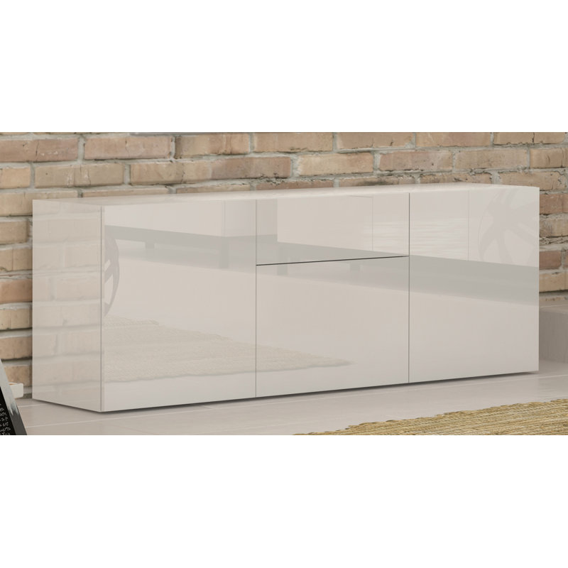 Lyric 170 cm W Chest of Drawers, Glossy White