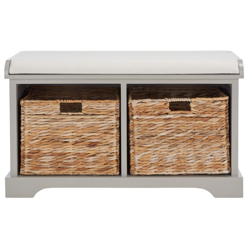 Banc de rangement Fotina, Gris rétro