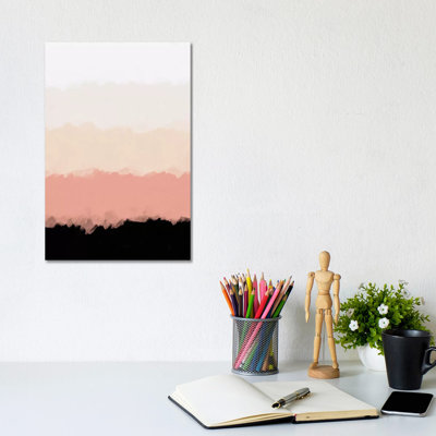 Abstract Rose Color Flora Blush by Alisa Galitsyna - Wrapped Canvas Print