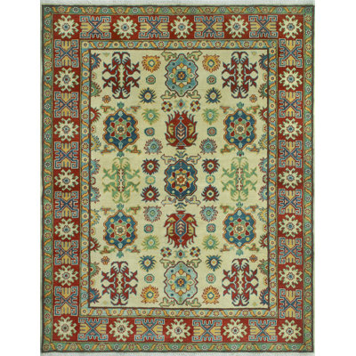 Cekaj One-of-a-Kind 5' X 6'5" 2022 Wool Area Rug Ivory