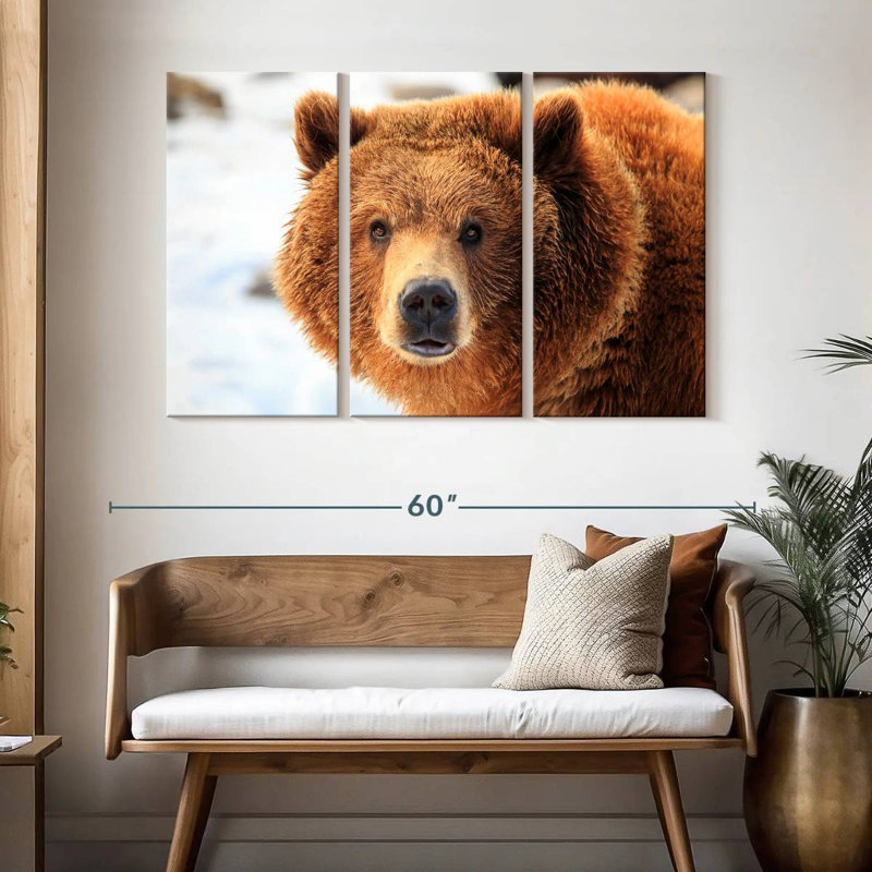 Grizzly Bear Stare, 32" H x 50" W