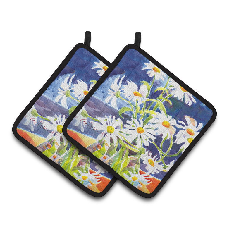 East Urban Home Floral Polyester Potholder