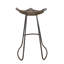 Tabouret de bar industriel en fonte-612572588