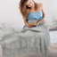 Jeté doux pour canapé, rose clair, 50 x 60-94571952-94571955-94571951