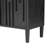 4-Door U-Style Sideboard, 59.8" Long, With Solid Ash Veneer And Hidden Handles - Ideal For Primary Living Spaces, Tv Stand, , Raised Lines, Simple Setup (Black Sideboard Distinctive For Hallway-1191428931