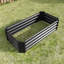 Grands pots de fleurs durables, en métal 4 x 2 x 1 pi, jardin industriel moderne