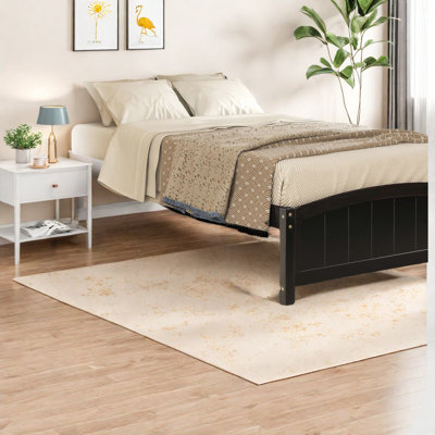 Lits en bois peu encombrants, plateforme en bois massif au design élégant pour un usage familial