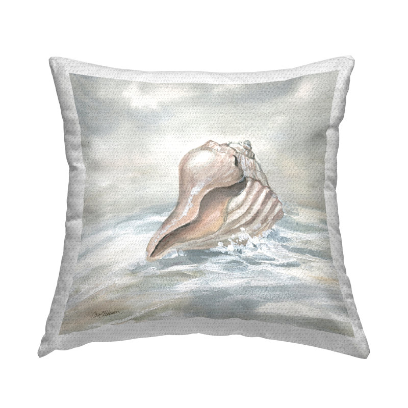Coussin d'extérieur Washed Ashore Conch