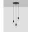 3 - Light Black Bulb Pendant
