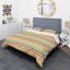  Ensemble de housse de couette en microfibre vert / orange / rouge-40701762