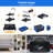 Shopping Cart, Foldable Grocery Cart with Wheels and Removable Storage Crate, Multi Use Mobile Storage Cart Portable Rolling Cart for Home, Groceries, Supermarket