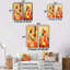 «Red Parrot Paradise I», ensemble de 2 reproductions d'art sur toile-331467864-331467844