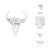 Decorative Resin Bull Skull Wall Art Sculpture For Home Decor - Modern Hanging Wall Artistic Accent For Office, Kitchen or Living Rom Decoration-370811377-370811376