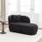 Faux Fur Upholstered Chaise Lounge Chair-372344130