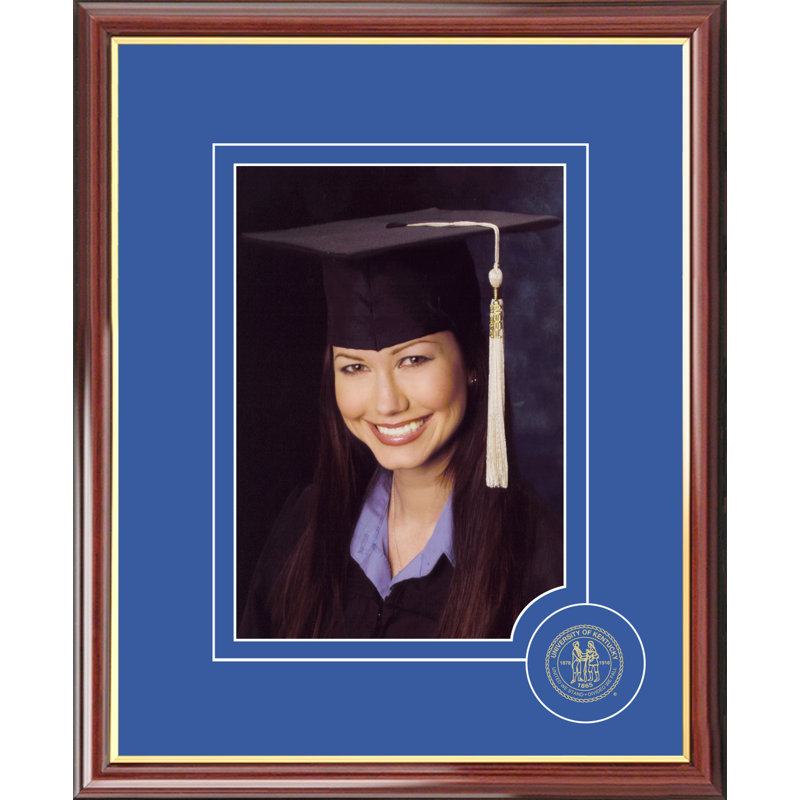 Cadre photo portrait diplômé universitaire Northeastern, Acajou satiné, Université du Kentucky