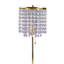 20,25 "Lampe de table haute en métal" Glam Deco "avec finition dorée et accents de cristal