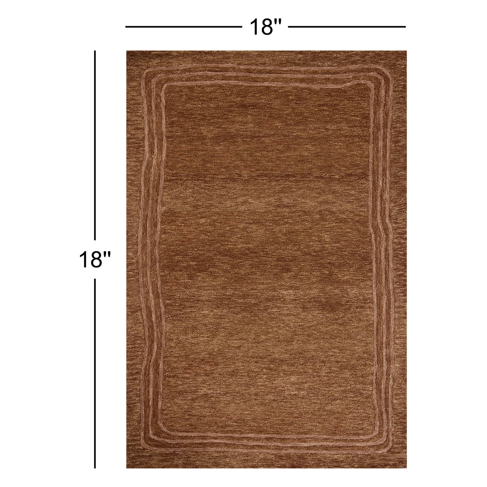 Leanne Ford x Loloi Craven Spice / Rose Area Rug, Square 1'6"