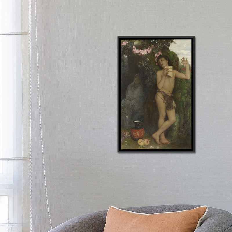La compliment du berger - ABQ34, Noir, Impression sur toile flottante sans passe-partout, H 26 po x l 18 po