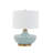 Ceramic Table Lamp with Linen Shade Aqua-1005470852-1005470853