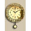 Horloge murale élégante Elegant, finition dorée, 15,4 po x 19,7 po | Fabrication durable en panneau de fibres à densité moyenne et en acrylique, épaisseur: 0,1 pouce | Design moderne pour le salon, le bureau ou la cuisine - Horloge élégante et décoration intérieure-755488179