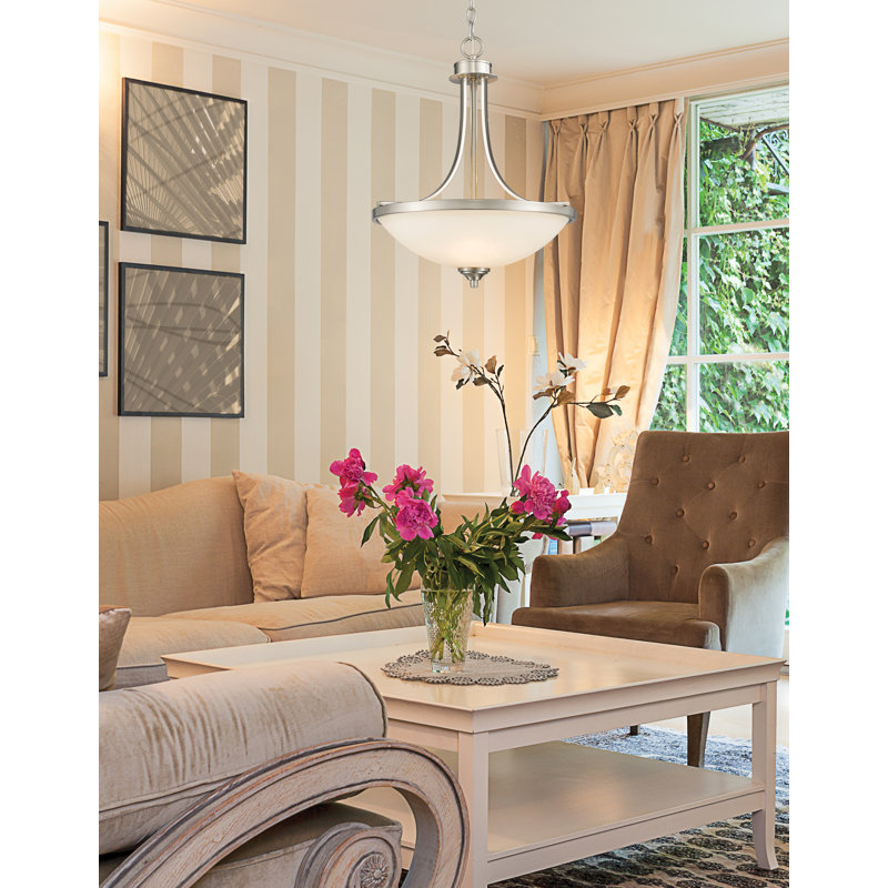 Beegle 3 - Light Unique/Statement Pendant, Brushed Nickel