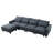 Upholstered L-Shaped Sectional Reversible-1392094887