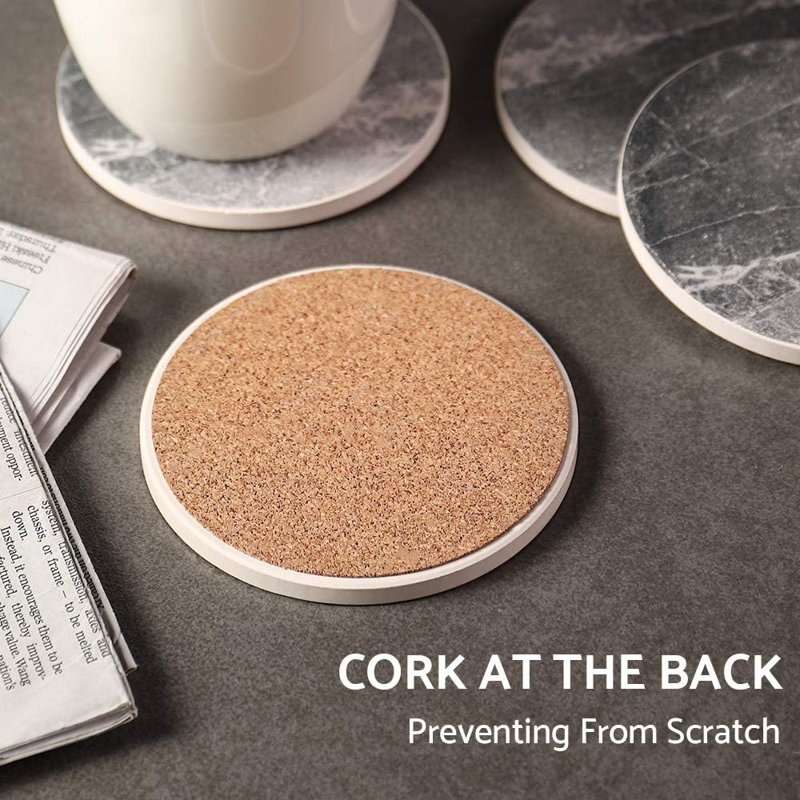 Ensemble de 6 sous-verres absorbants Coasters for Drinks