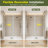 BCANHOME 56–60"W x 76"H Frameless Sliding Shower Door–10 mm (3/8") with Tempered Glass (Chrome)-130912928