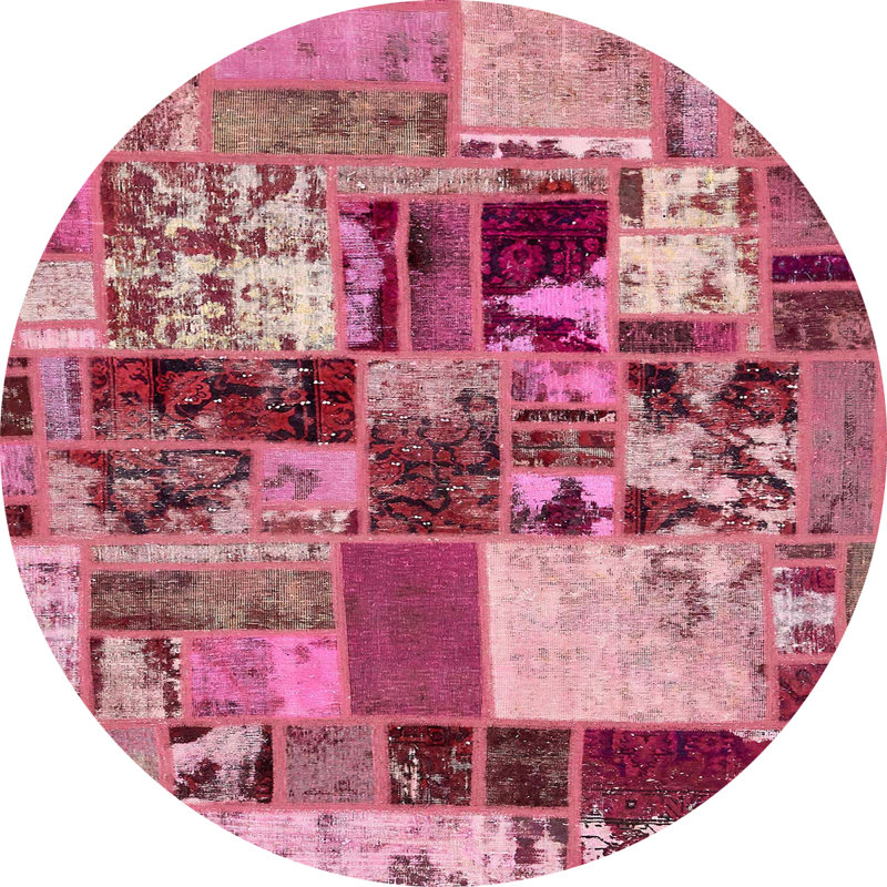 Abstract Indoor Rug, Round 5'