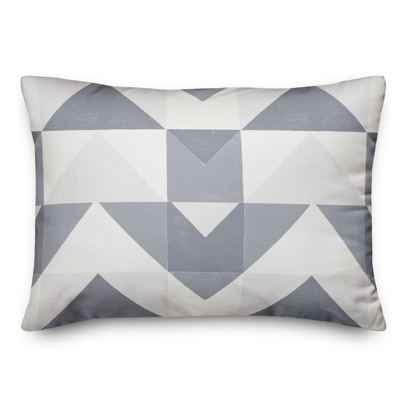 Abstract Outdoor Throw Pillow, Blue