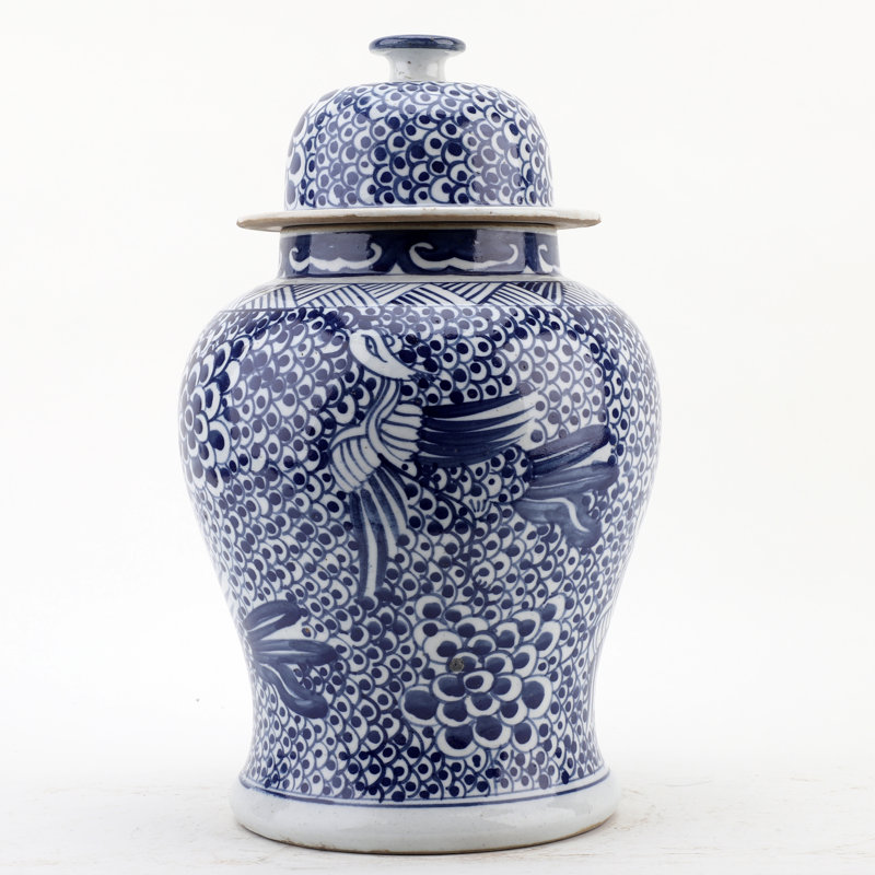 Handmade Porcelain China Ginger Jar