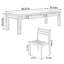 4 - Person Solid Wood Top Four Leg Dining Set-99212907
