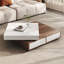 Table de bout carrée rotative de style italien