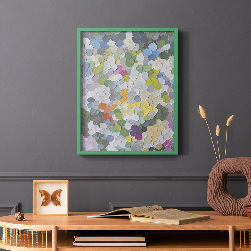 Canne Garden, reproduction encadrée - bois massif, Vert, H 10 po x l 8 po